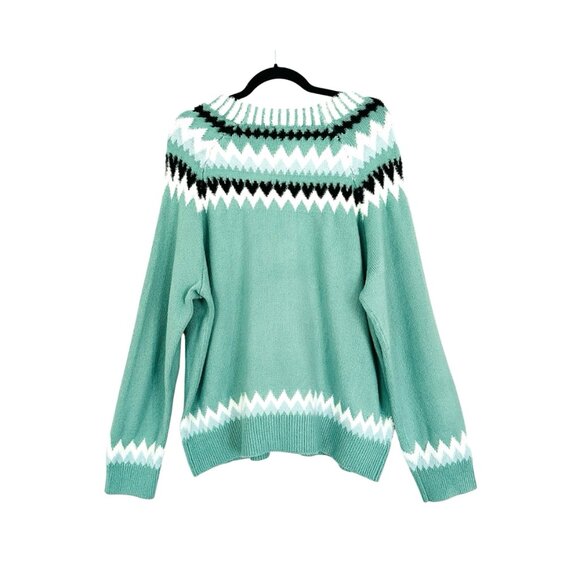 Ann Taylor Fair Isle Mock Neck Sweater - Picture 7 of 8